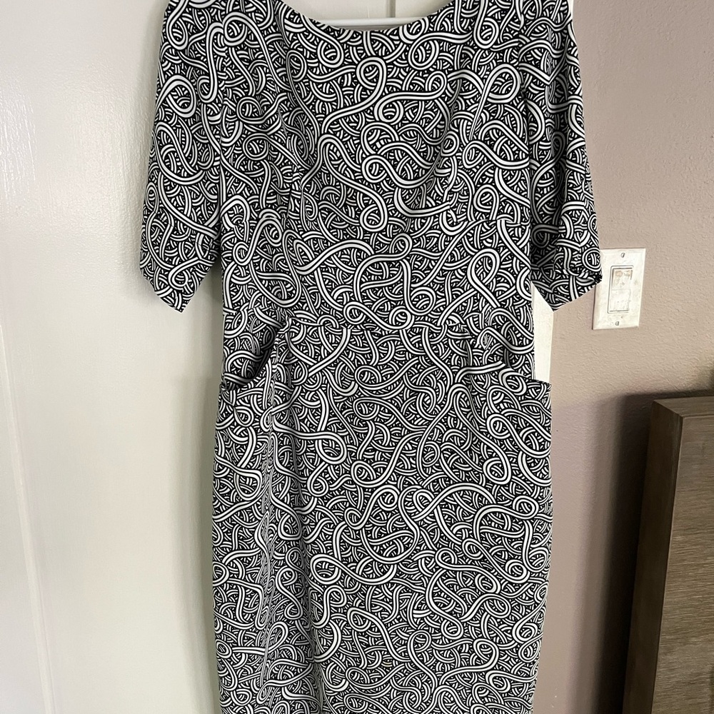 Limited edition Agnes B dress with fabric by French artist, Jordane Saget,